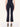Liu-jo jeans bootcut cropped con bottoni in denim nero