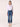 RINASCIMENTO JEANS CON RISVOLTO LOGO STRASS