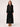 Rinascimento Maxi Abito in Crepe Georgette Nero