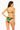 4giveness Bikini balconcino e slip anelli green tropic
